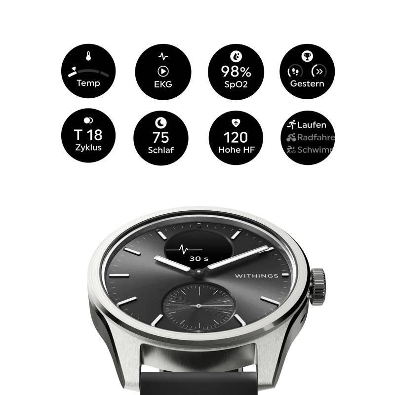 Withings Smartwatch Scanwatch 2 schwarz(Image 4)