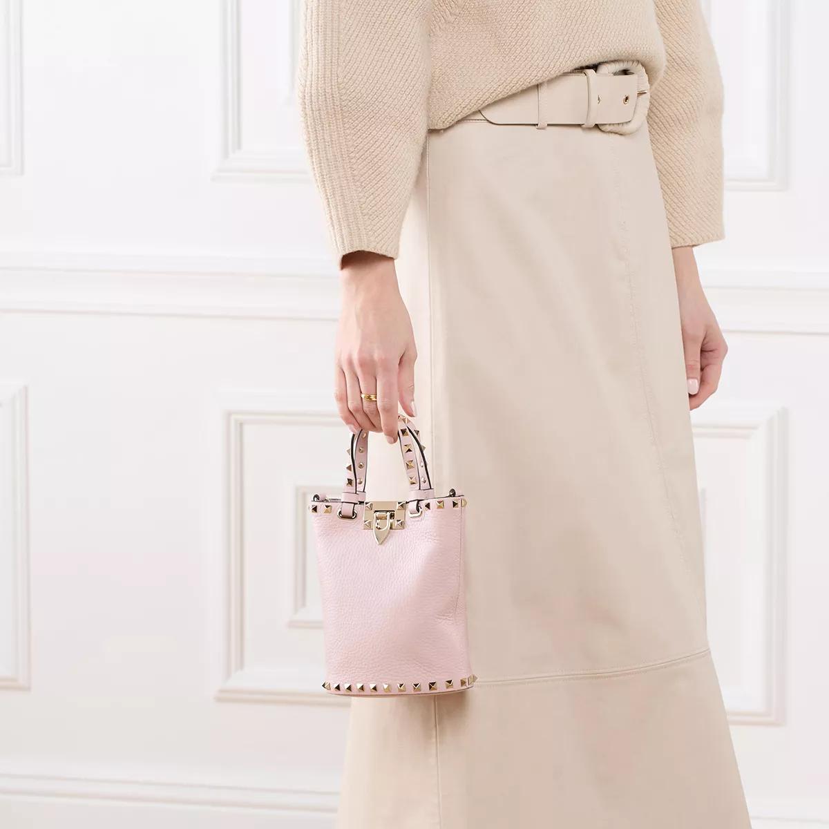 Valentino Garavani Clutches Clutch Rockstud Pouch in poeder roze