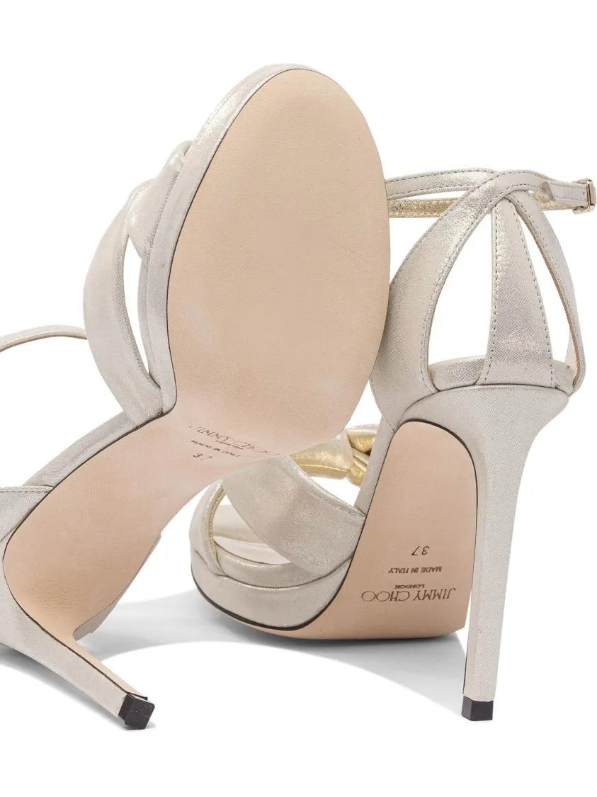 Thumbnail - Jimmy Choo Sandalen - Calf Leather Sandals - Gr. 36 (EU) - in Gold - für Damen