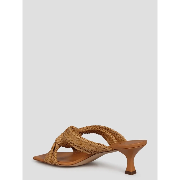 Casadei Dama Kitten Mules Brown Mule
