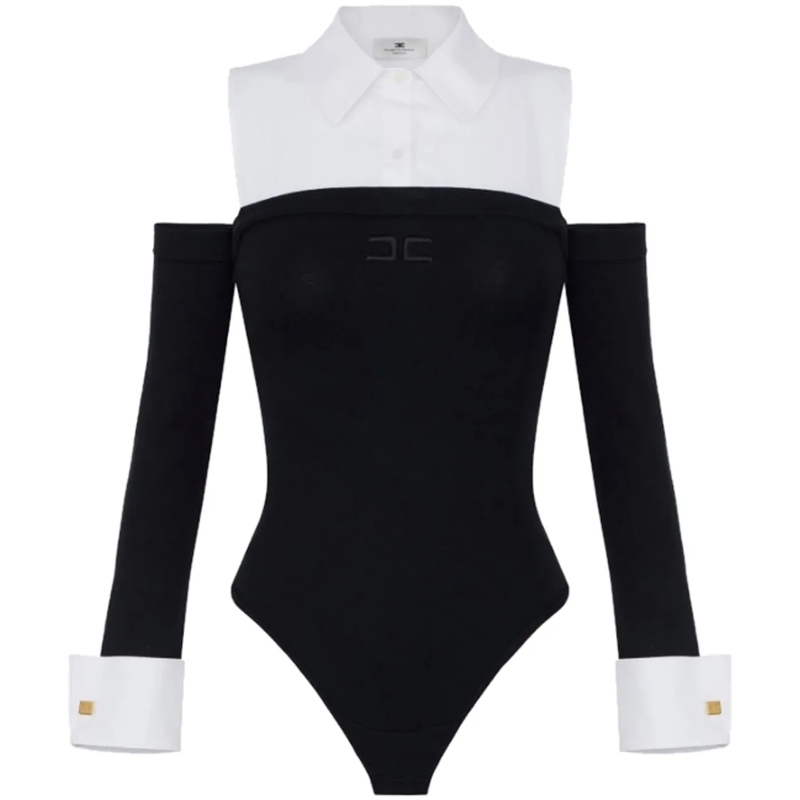 Elisabetta Franchi T-Shirt Top Black schwarz