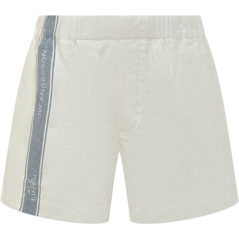 J.W.Anderson Shorts Shorts con Fascia Laterale con Logo weiß