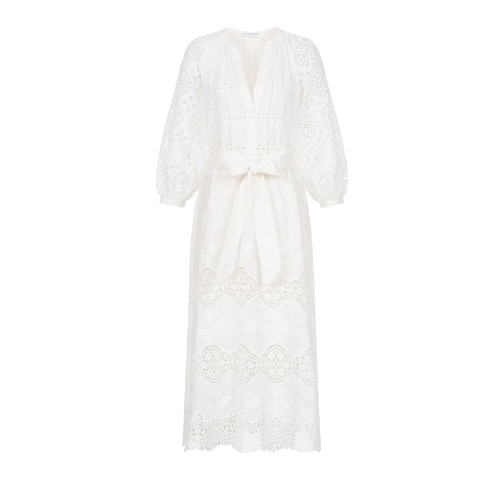 Claire Luise Midi-Kleider Kleid offwhite