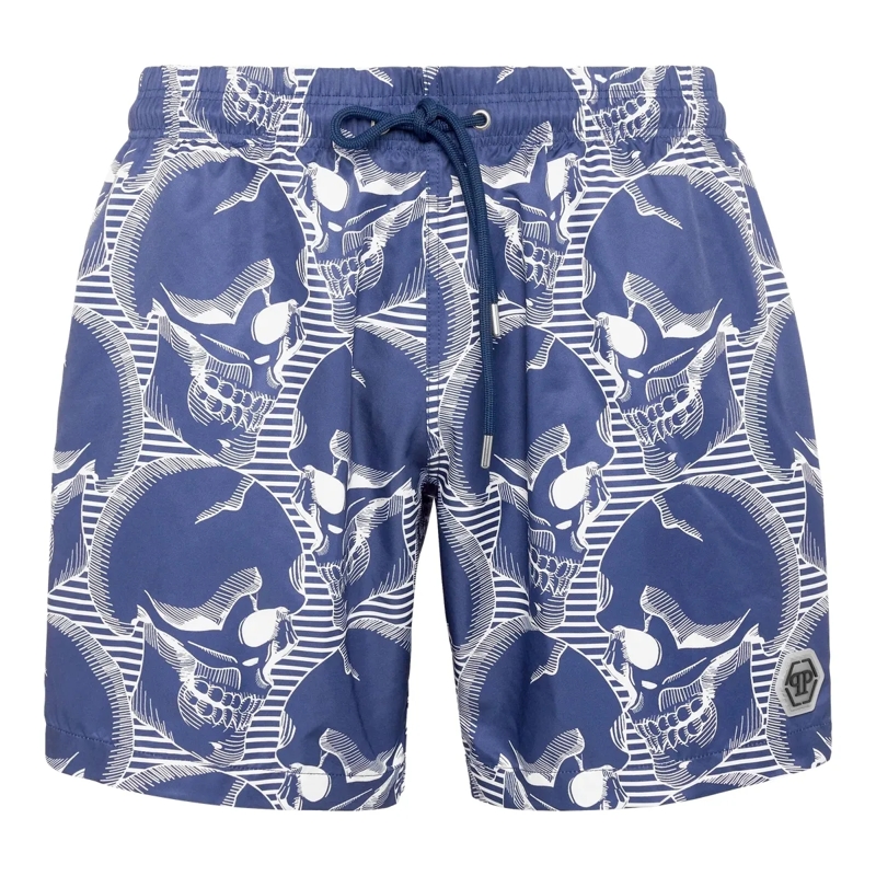 Philipp Plein  Badehose Skull dunkel-blau