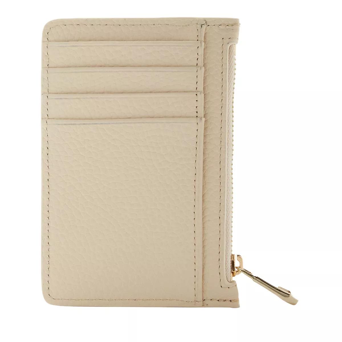 Thumbnail - Isabel Bernard Portemonnaie - Honoré Aveline Cream Calfskin Leather Card Holder - Gr. unisize - in Beige - für Damen