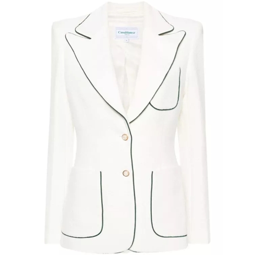 Casablanca White Textured Jacket White 