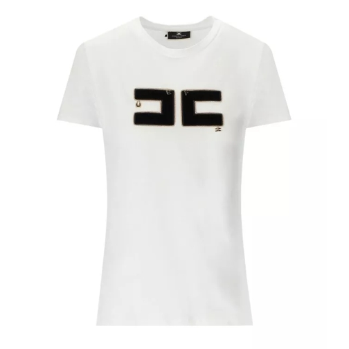 Elisabetta Franchi White T-Shirt With Logo White 