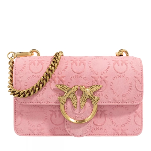 Pinko Love One Mini Cl Rosa Marino-Antique Gold Crossbody Bag