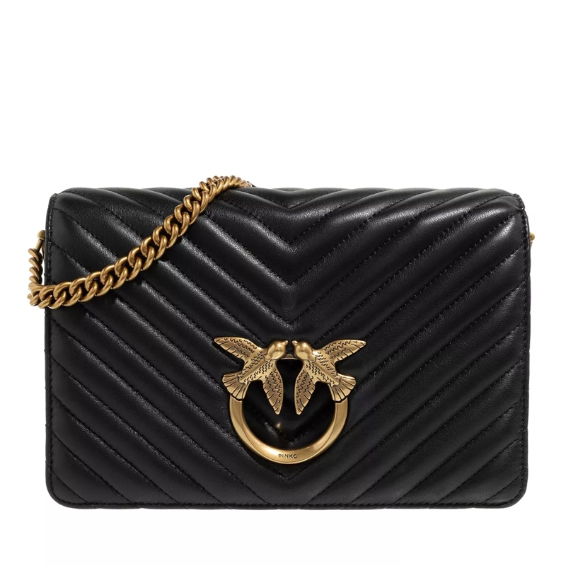 Pinko Crossbody Bag Love Click Classic Nero-Antique Gold