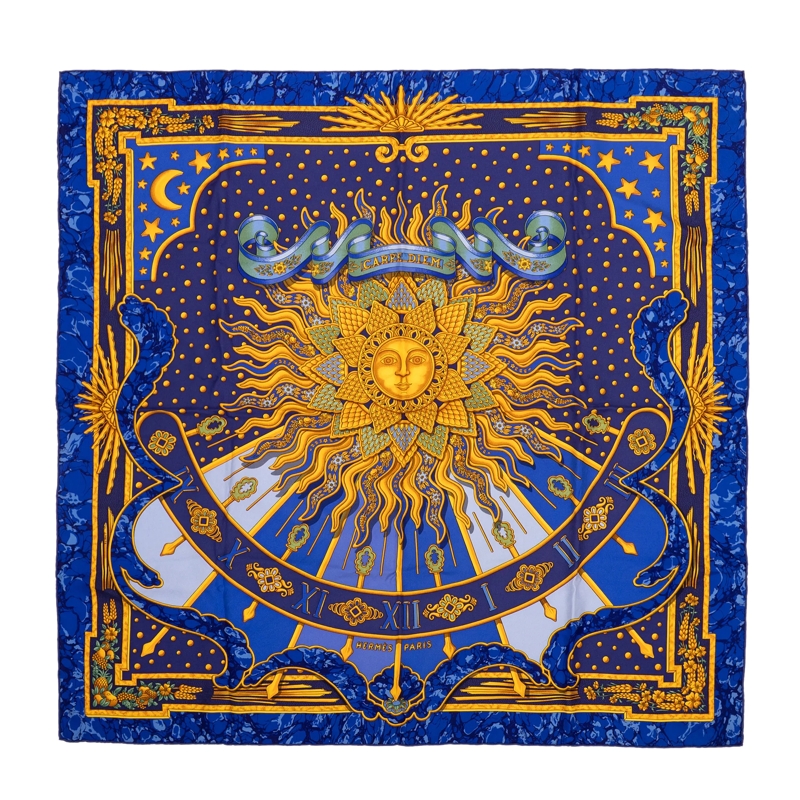 Hermès Halstuch Scarf blau
