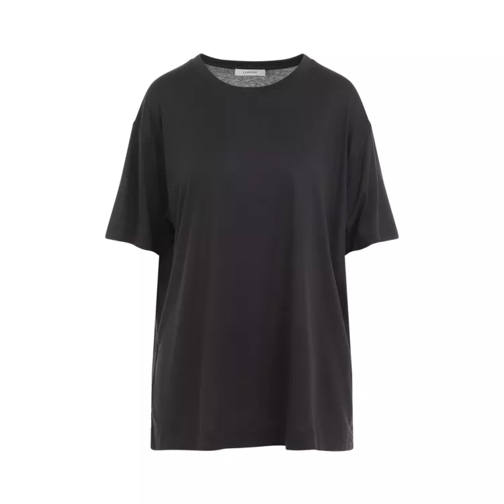 Lemaire Caviar Grey Silk Short Sleeves T-Shirt Grey 