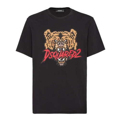 Dsquared2 Black Cotton T-Shirt Black T-tröjor