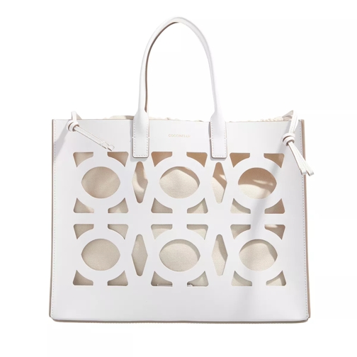 Coccinelle Monogram Slice Handbag Brillant White Fourre-tout