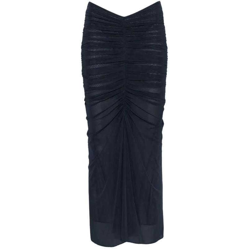 Mugler Midirock Skirts Ink schwarz