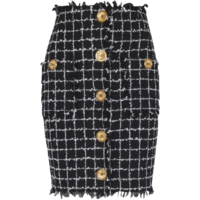 Balmain Midirock Skirts Black schwarz