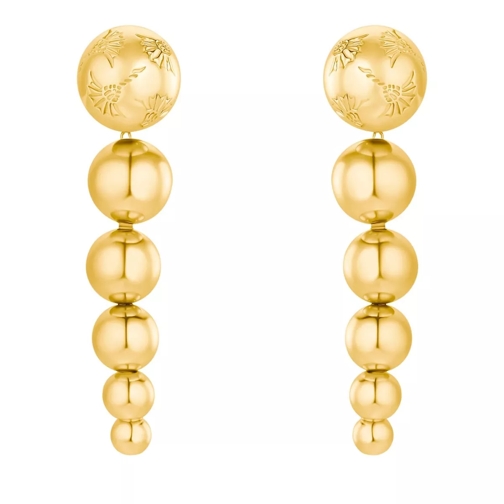 JOOP! Beads Drop Stud Earrings Gold Oorhanger