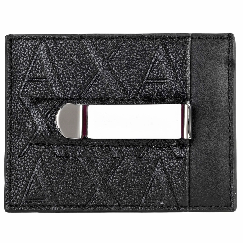 Armani Exchange Geldbörse LIAM CREDIT CARD HOLDER WITH CLIP 1er Pack schwarz(Image 2)