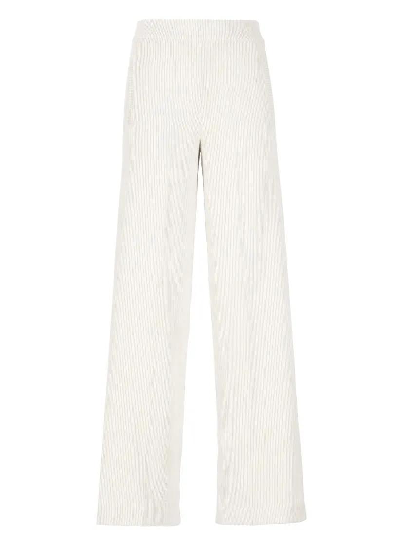 D. Exterior - Ivory Corduroy Pants - Größe 40 - beige