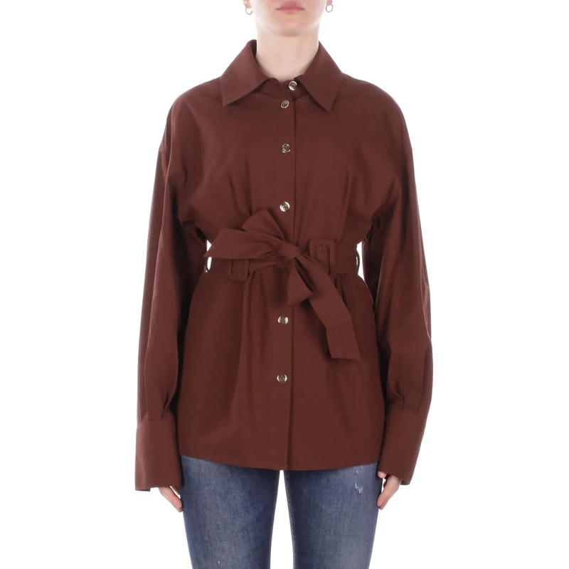Pinko Blazer Jackets Marrone braun