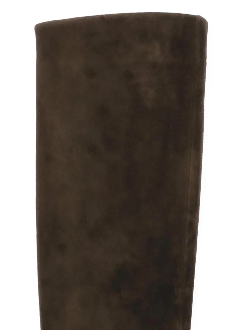 Thumbnail - Khaite Stiefel - Knee-High Brown Suede Leather Boots - Gr. 36 (EU) - in Braun - für Damen