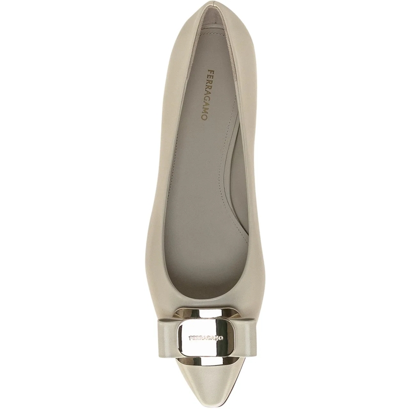 Salvatore Ferragamo Ballerines Ballerina Zea New Vara weiß(Image 4)