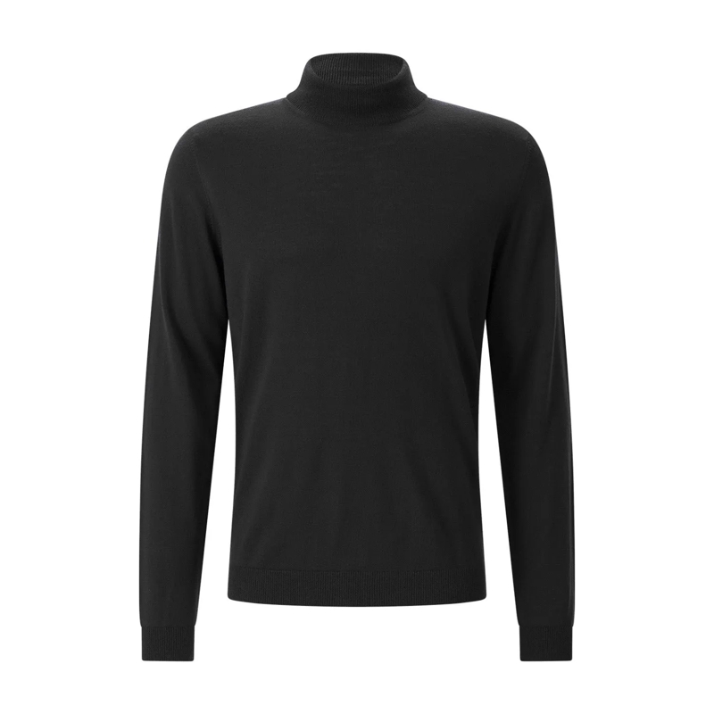 Roberto Collina Pull Rollkragenpullover aus Merinowolle dunkelblau(Image 4)