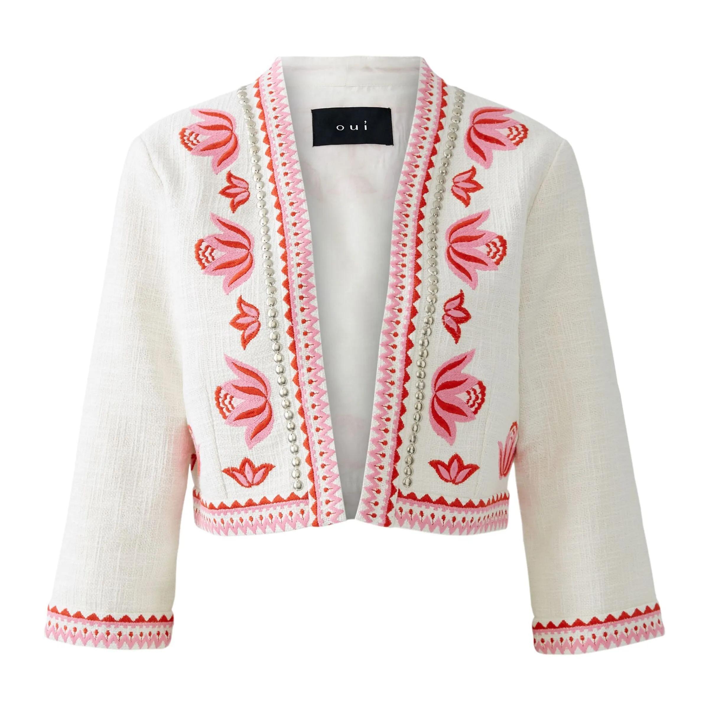 Thumbnail - Oui - Bolero Jacke - Größe 40 DAMEN - red