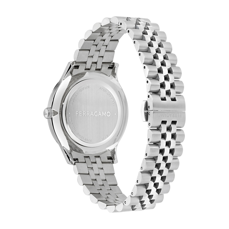 Salvatore Ferragamo Quarzuhr Quarz-Analoguhr Ferragamo Duo silber(Image 3)