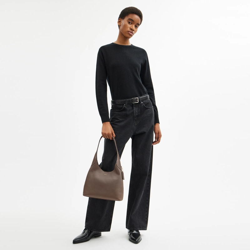 Coach Hobo Bag Brooklyn Shoulder Bag 28 Dark Stone(Image 5)