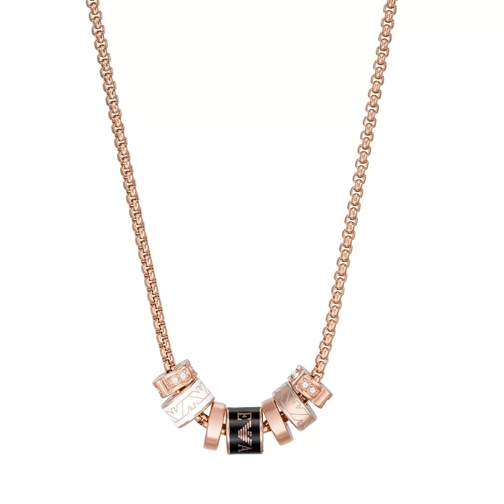 Emporio Armani Lacquer Components Necklace Rose Gold Kort halsband