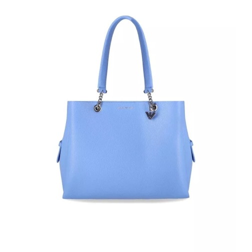 Emporio Armani Charm Light Blue Shopping Bag Blue Boodschappentas