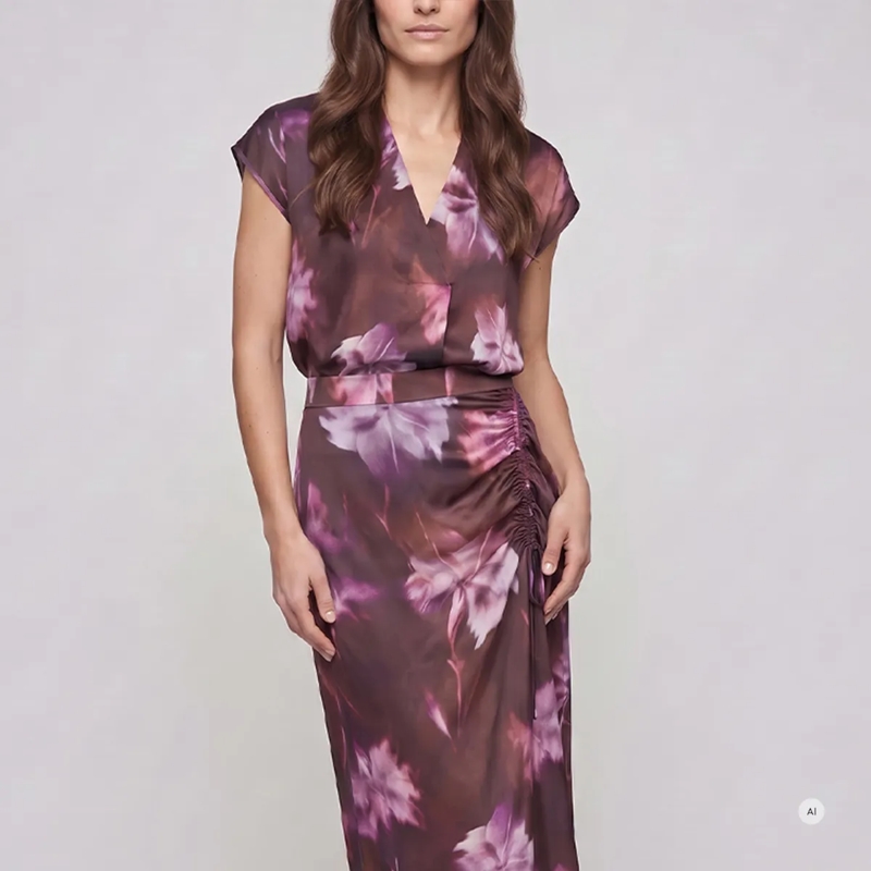 Marc Aurel Bluse Dieses Top mit Blumenprint aus fließendem Viskose- lila(Image 3)
