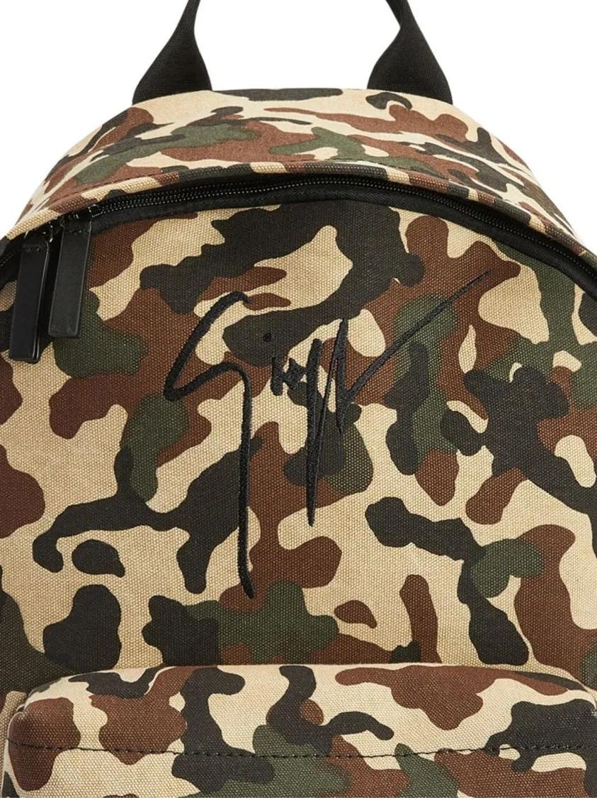 Thumbnail - Giuseppe Zanotti Rucksäcke - Bud Camouflage Logo Backpack - Gr. unisize - in Schwarz - für Damen