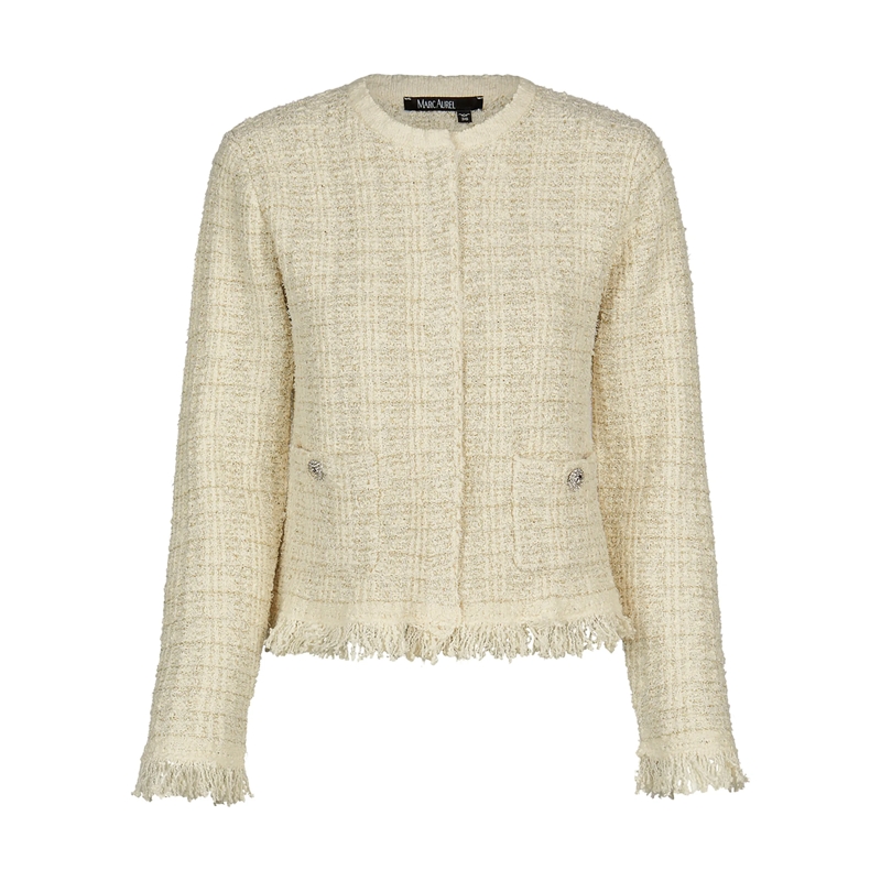 Marc Aurel Daunenjacke Strickjacke beige