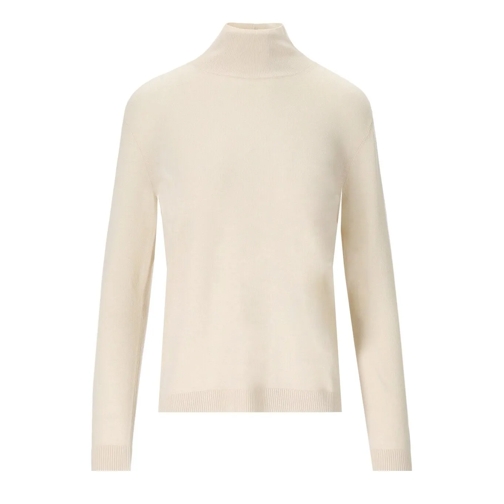 WEEKEND Max Mara MAX MARA WEEKEND KIKU CREME PULLOVER MIT HOHEM KRA weiß 