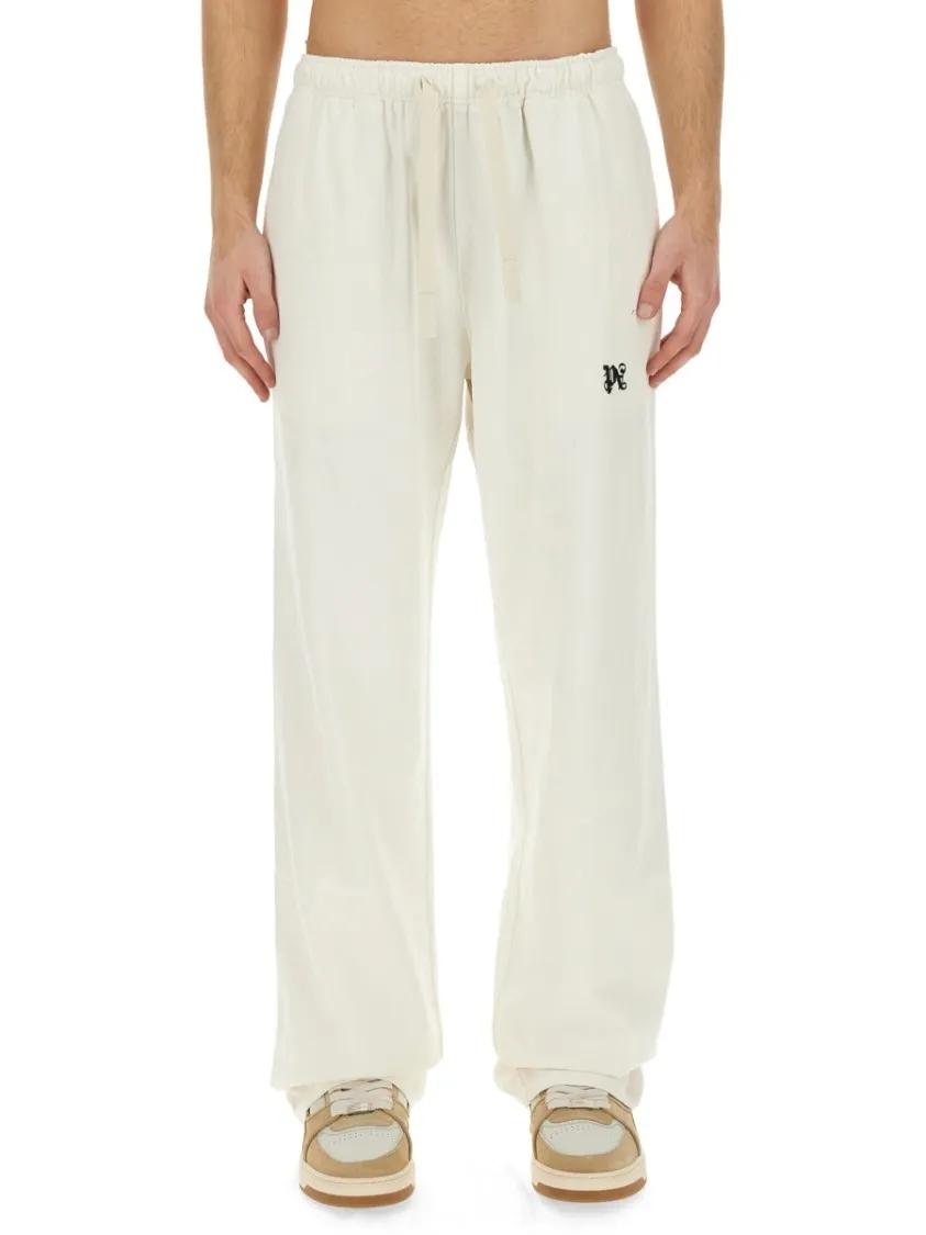 Thumbnail - Palm Angels - Pants With Logo - Größe 50 - weiß