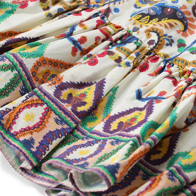 Etro Maxikleid Maxikleid mit Paisleymuster mehrfarbig(Image 4)