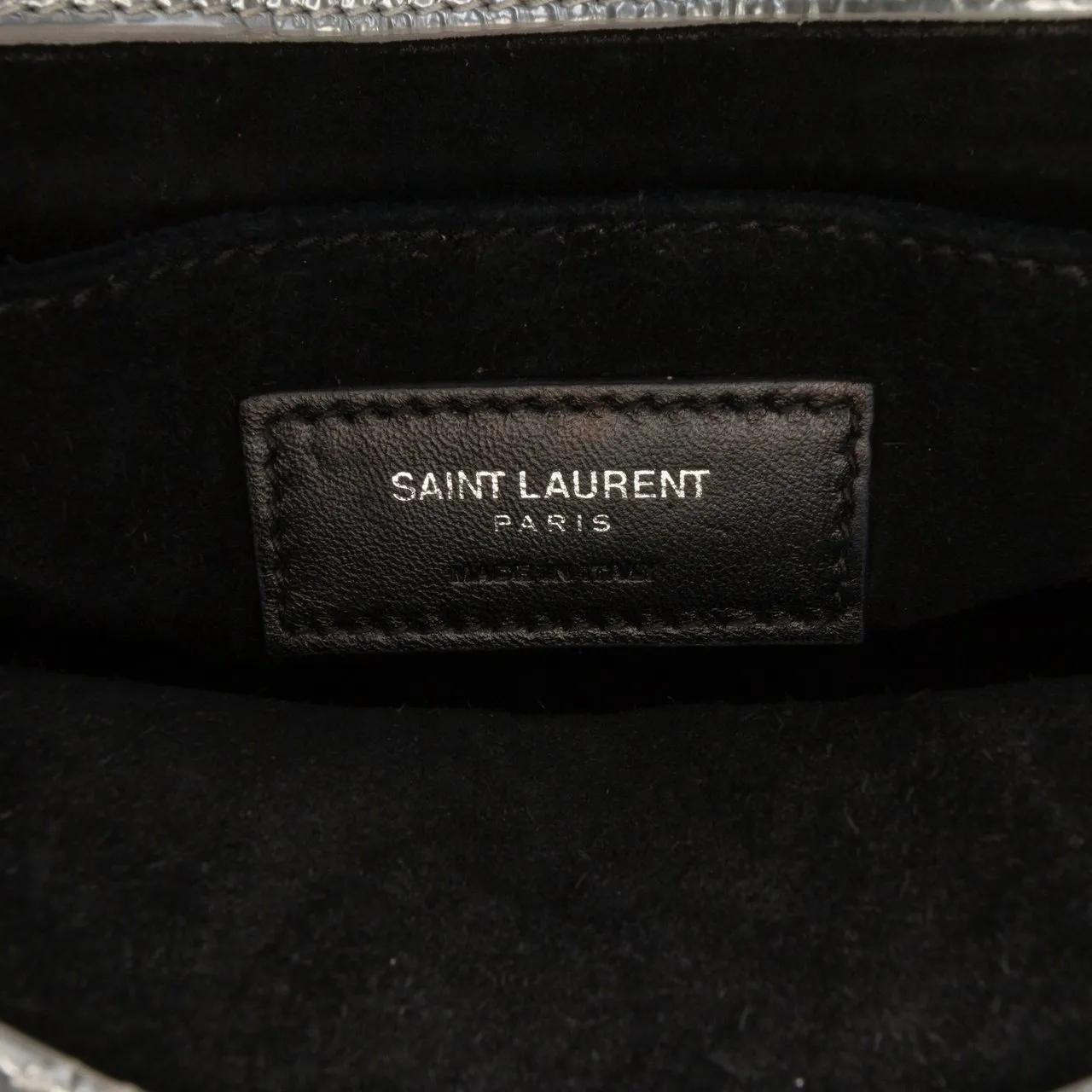 Thumbnail - Saint Laurent Hobo Bags - Nano Metallic Crinkled Calfskin Supple Sac De Jour - Gr. unisize - in Silber - für Damen