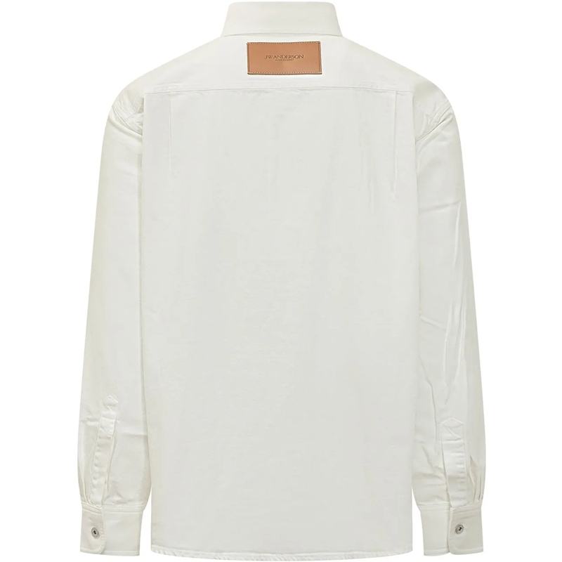 J.W.Anderson Haut décontracté Camicia Oversize in Cotone weiß(Image 2)
