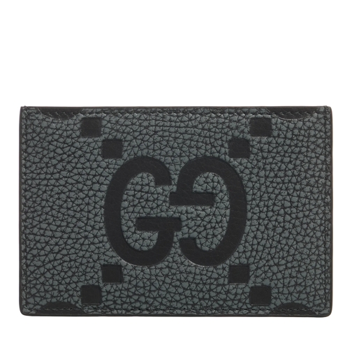 Gucci Bi-Fold Portemonnaie Card Case Jumbo Piuma Black