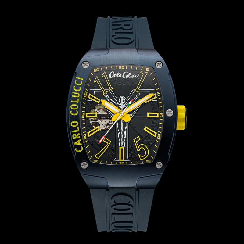 Carlo Colucci Automatikuhr Automatikuhr CC100 . gelb(Image 8)