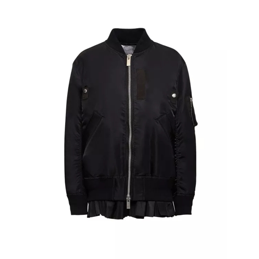 Sacai Nylon Jacket With Metal Details Black 