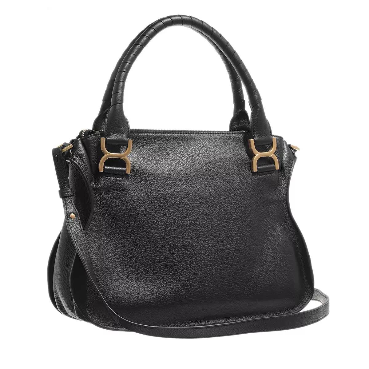 Chloe Marcie Shoulder Bag Large Black Tote