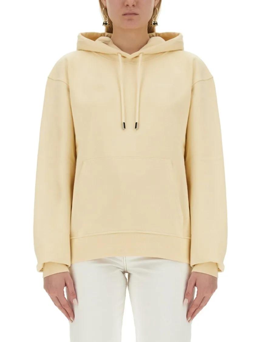 Thumbnail - Jacquemus - Relaxed Fit Organic Cotton Sweatshirt - Größe M - yellow