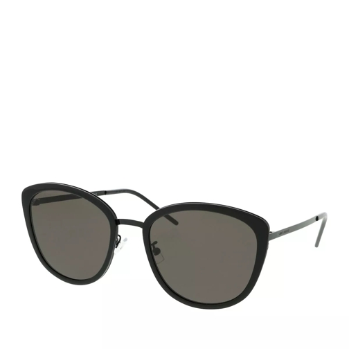 Saint Laurent SL 377/K SLIM-002 56 Sunglass WOMAN META Black Sunglasses