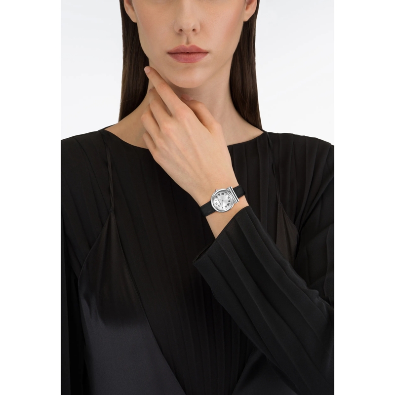 Salvatore Ferragamo Quarzuhr Quarz-Analoguhr Gancini Twisted schwarz(Image 3)