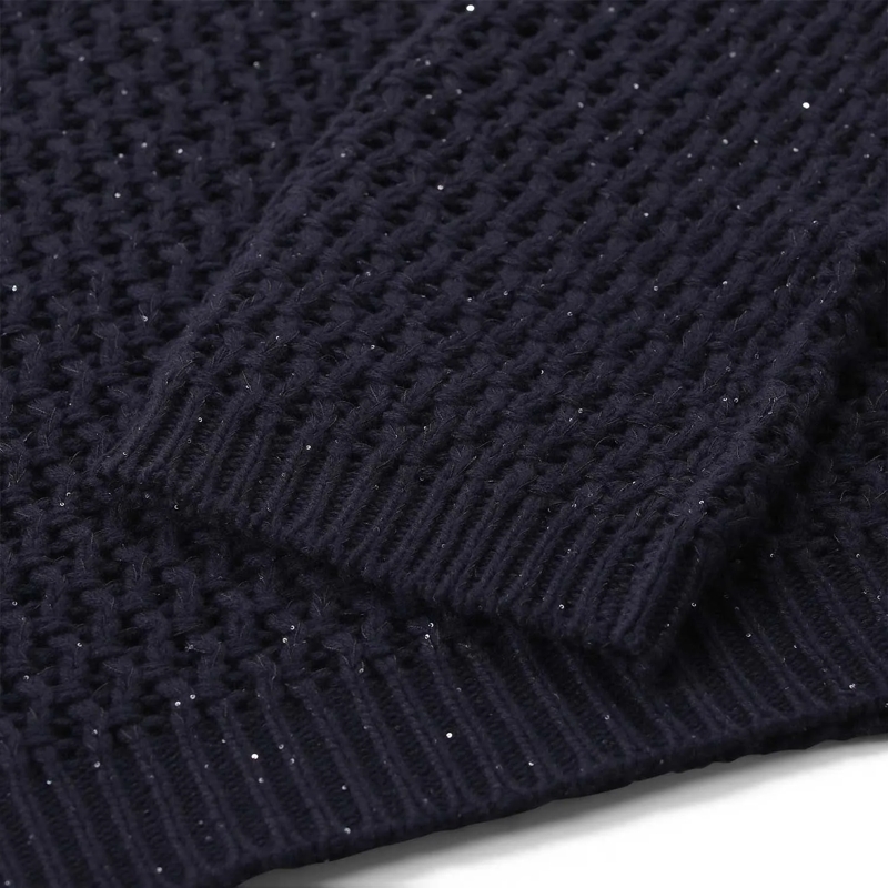 Fabiana Filippi Pullover Pullover mit Pailletten blau(Image 4)