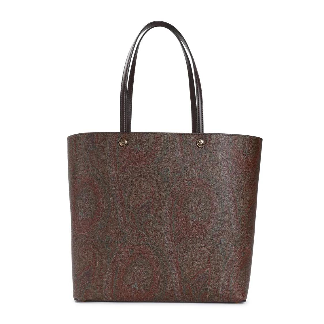 Etro Shopper - Shopping Essential Brown Cotton  Shoulder Bag - Gr. unisize - in Braun - für Damen