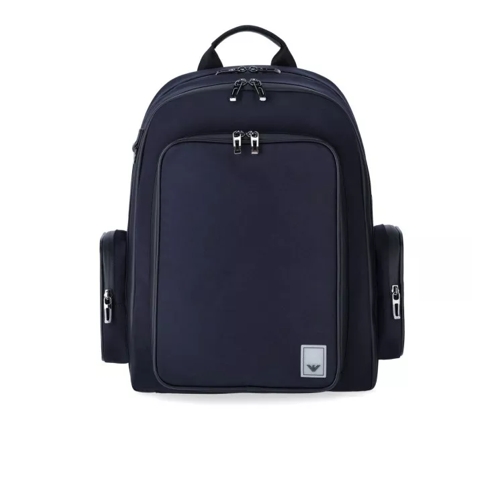 Emporio Armani Travel Essential Navy Blue Backpack Blue Ryggsäck