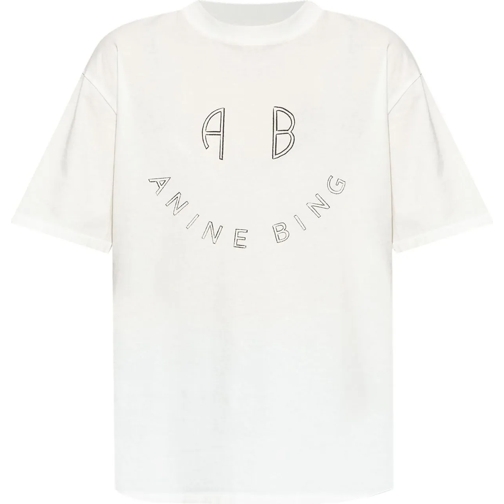 Anine Bing T-Shirts t-shirt wit weiß